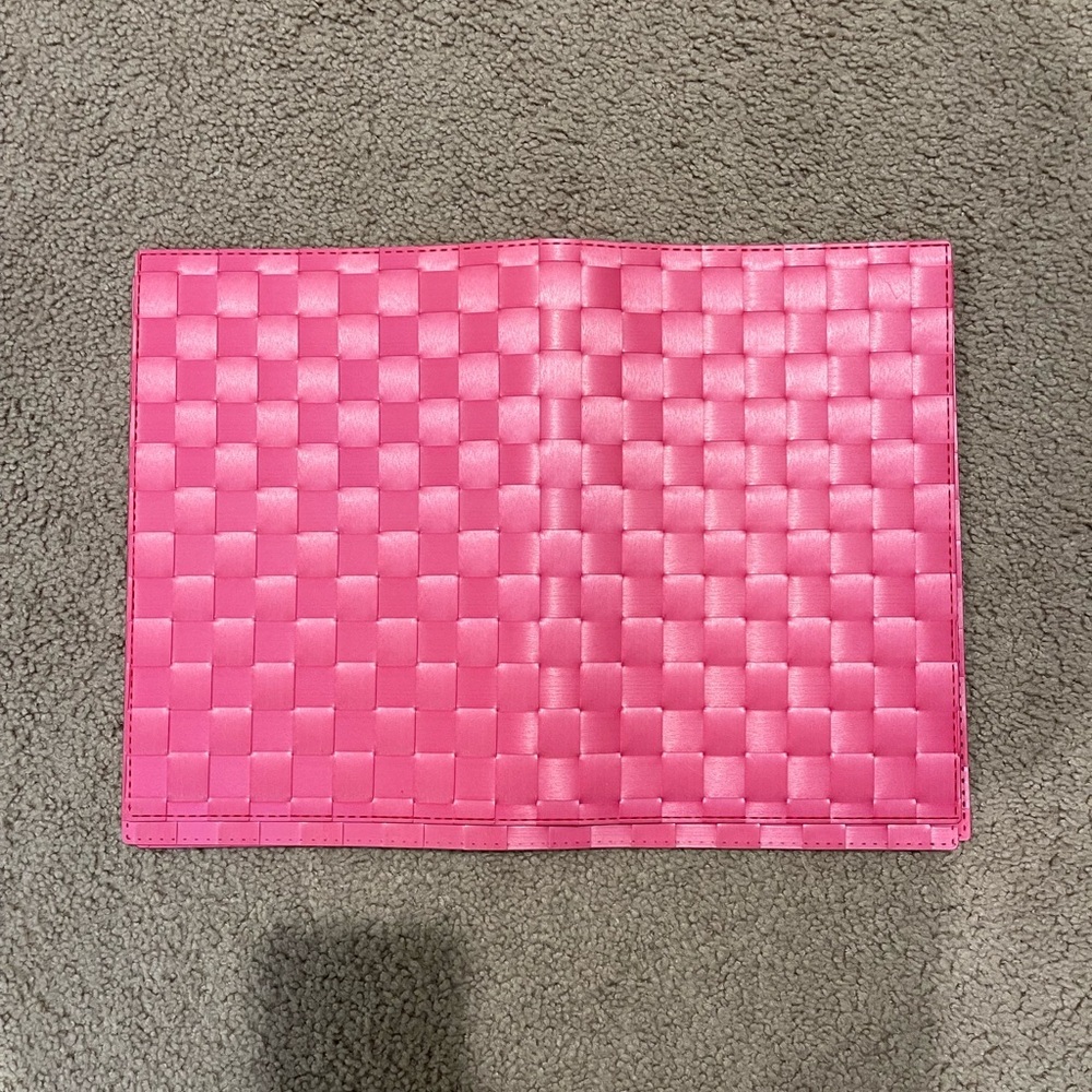 Pink Woven Rectangular Placemat set of 4